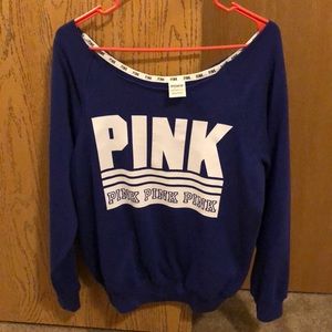 Pink brand XS off the shoulder sweater in purple
